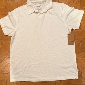 PD&C Men's Classic Cream Polo Shirt